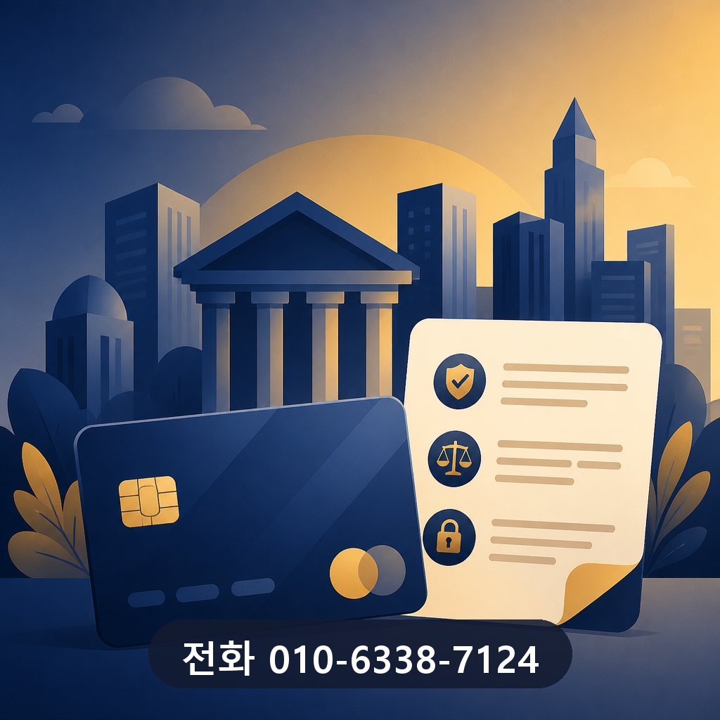 24시 카드깡 카드사 약관 확인 이미지 · 문의 010-6338-7124